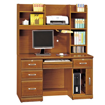 艾比樟木實木4.2子尺電腦桌/書桌