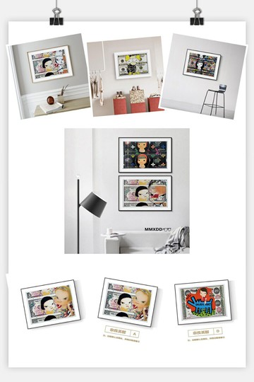 Death NYC版畫奈良美智娃娃太陽花美金裝飾畫芝麻街潮牌