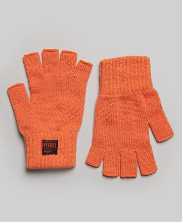 Superdry Women's Women's Workwear Knitted Gloves Orange / Jaffa Orange - Size: S/M
