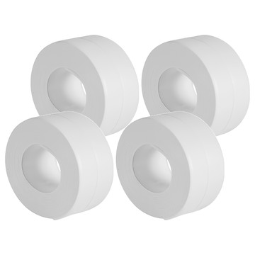 小麥購物 水槽防水貼 牆角膠 Y266 白色  4個  小