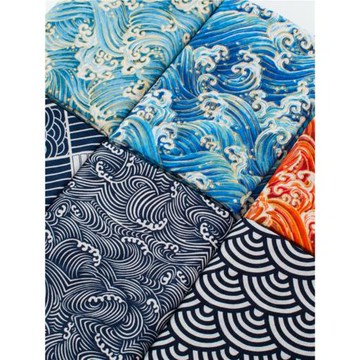 棉麻燙金加厚和風日式民族布料粗麻布面料沙發抱枕靠墊桌布幾何