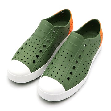 【全館滿額折】 Native Jefferson Block 綠橘 輕量 懶人 防水 洞洞鞋 男款 NO.B3051【11100102-3521】