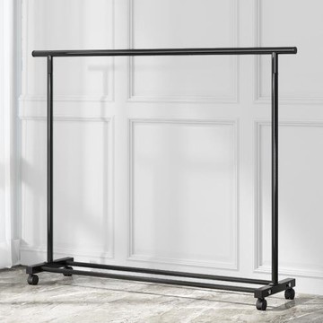 簡易衣帽架落地折疊陽臺單桿曬衣服架子家用臥室晾衣桿掛衣架神器