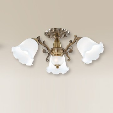 金屬玻璃造型半吸頂燈 F37-21-92135