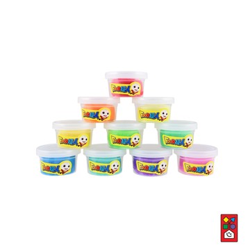 【風車圖書】珠光小麥黏土-10色歡樂組 FOOD超人黏土 兒童無毒黏土工具 創造力發展 手工創意 腦力發展親子遊戲