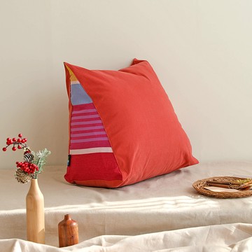 ORIGO 雪酪三角靠墊 小型 含填充物  48x46x26cm  橘色