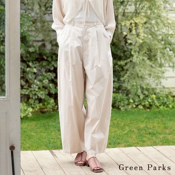 Green Parks 寬鬆繭型休閒長褲(06000641800)