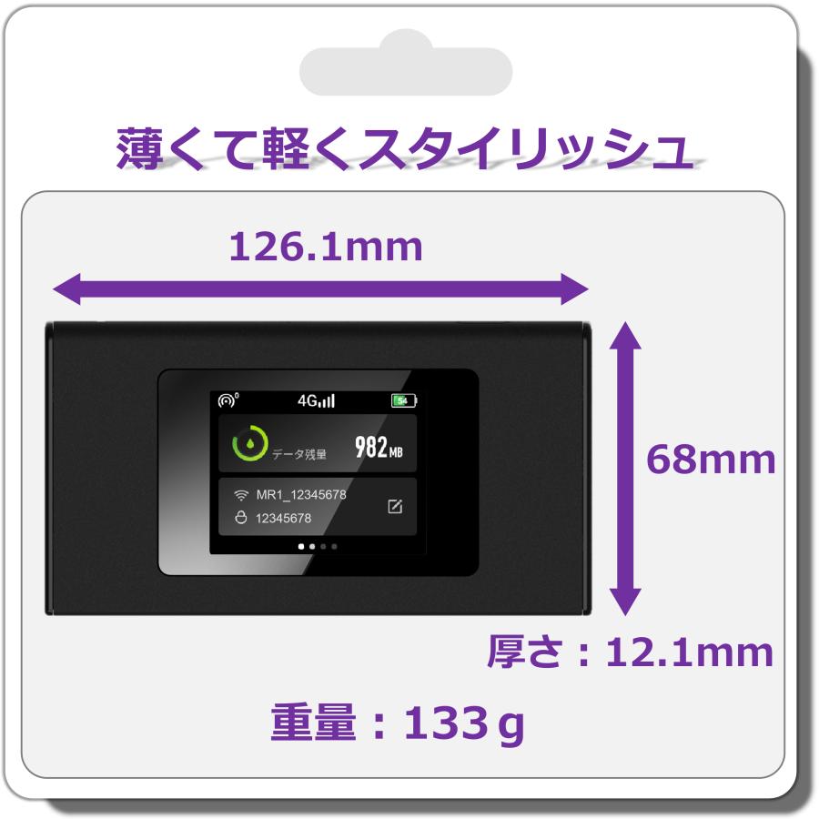 MR1　ポケットWiFi本体　プリペイドWiFi100GB 365day セット