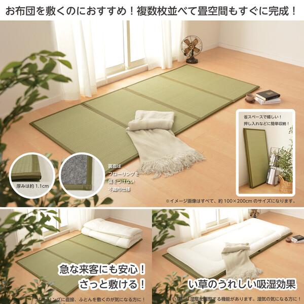 い草 置き畳 プチカラー 60×60cm 4枚組 自然素材 置くだけ 畳 ...