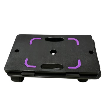 HUN TAI PLASTIC 小烏龜平板車 耐重120公斤 輪子好組裝  黑色  1個