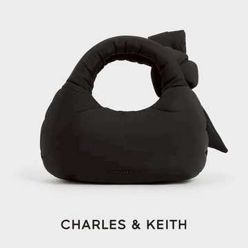 【CHARLES & KEITH】限時特價! Delilah扭結軟質手提包｜快速出貨
