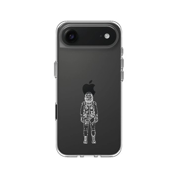 iPhone Air Clear Case（相機按鈕） 透明 - NASA - 太空宇航員 (White)