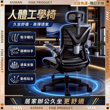 🥇歐曼🥇隔日達 電腦椅 人體工學 居家辦公 久坐支撐 可躺升降 透氣舒適 辦公椅 久坐椅 學習椅 靠背椅 電競椅 網椅