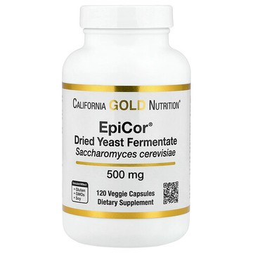 California Gold Nutrition, EpiCor®，乾酵母發酵物，500 微克，120 粒素食膠囊