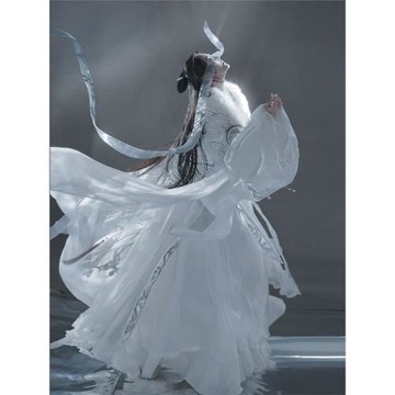 風雅司制原創飛蛾撲火漢服斗篷男女冬季毛領長款披風外套中國風潮