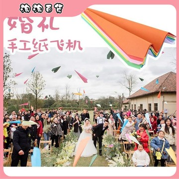 🔥臺灣出貨快🔥婚禮紙飛機創意婚慶互動氣氛道具童年玩具派對酒吧畢業手拋紙飛機
