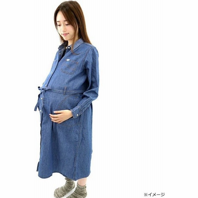 ベビーザらス限定 Buddy Lee マタニティワンピース デニム ブルー M 通販 Lineポイント最大0 5 Get Lineショッピング