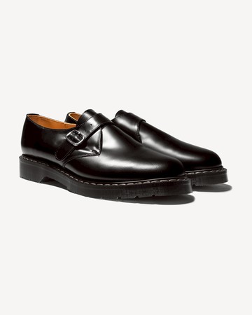 Solovair Single Buckle Monk Shoe Black / 7