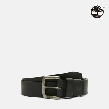 Timberland官方旗艦 男款黑色40MM 皮帶|A29FV001