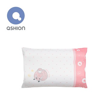 QSHION - 涼感兒童枕套-QQ羊款-32x52cm