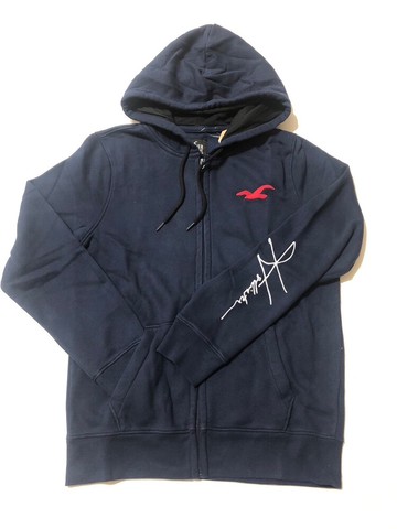 HCO 紅LOGO海鷗背殺草寫連帽外套 深藍HO-322-221-1400-200