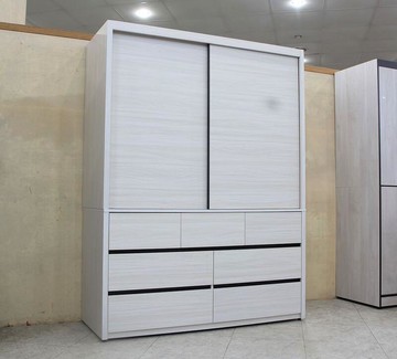 【歐風別館】日川五尺白梣色七抽衣櫃【基隆至台中免運費】