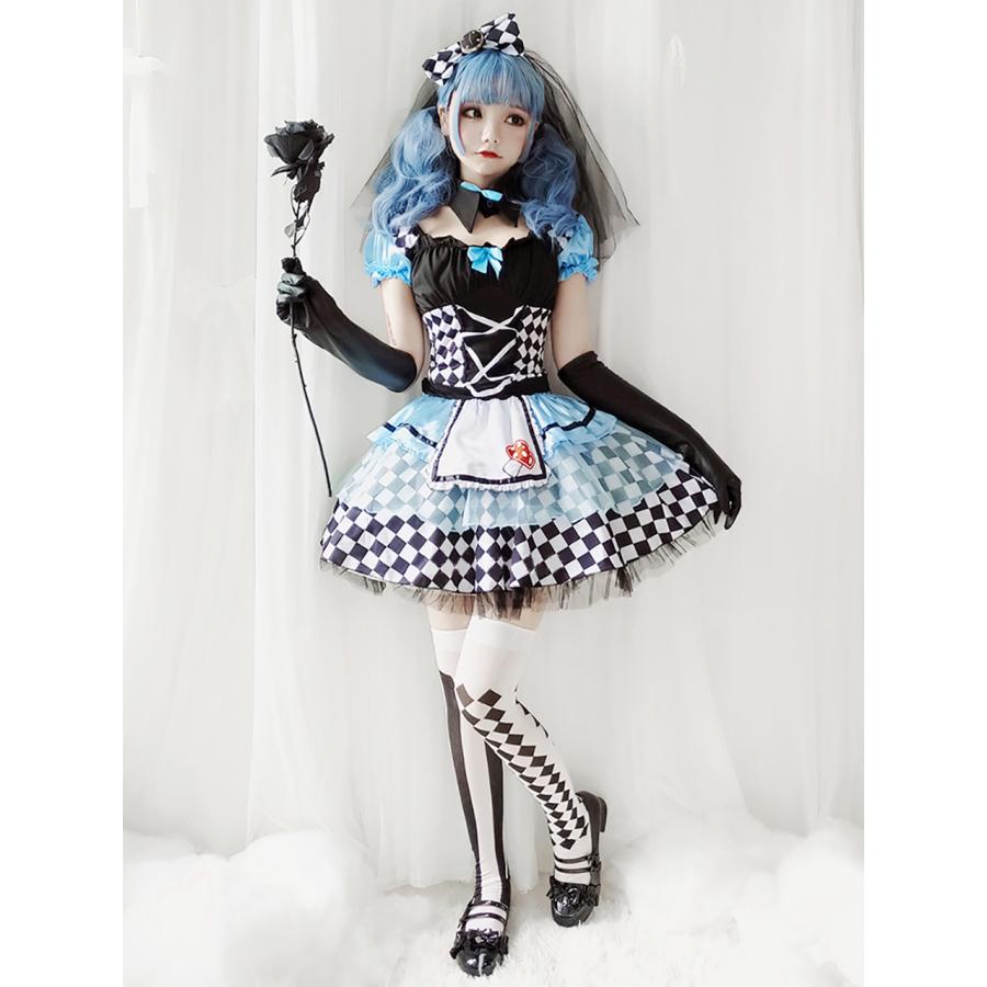 ダーク アリス ハロウィン 衣装 ゴスロリ ロリィタ 仮装 ダーク アリス ハロウィン 衣装 ゴスロリ ロリィタ 仮装