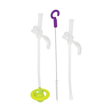 b.box 迪士尼 水杯替換吸管組 2入+清潔刷組 適用6個月以上寶寶  巴斯款  1組