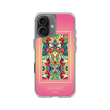 iPhone 17 Clear Case（相機按鈕） 透明 - Catalina Estrada - Red Jungle