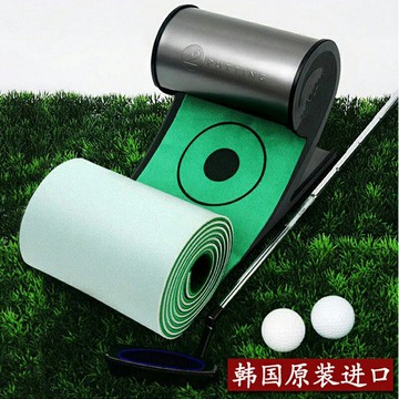熱銷高爾夫推桿練習器室內辦公室家用輔助果嶺訓練用品天鵝絨