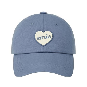 韓國 emis HEART LOGO WAPPEN BALL CAP 愛心標誌棒球帽 藍色BLUE