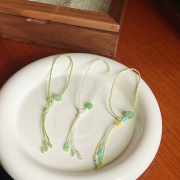 彌雅手作丨綠荷丨掌心傳到繩結的溫度系列丨編織手繩