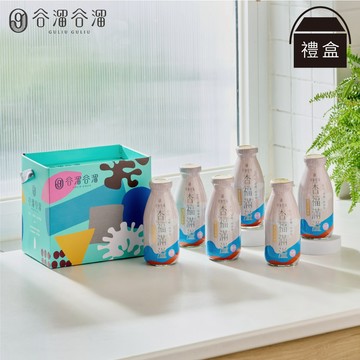 【谷溜谷溜】杏福滿溢６入(禮盒裝)無糖杏仁芝麻飲