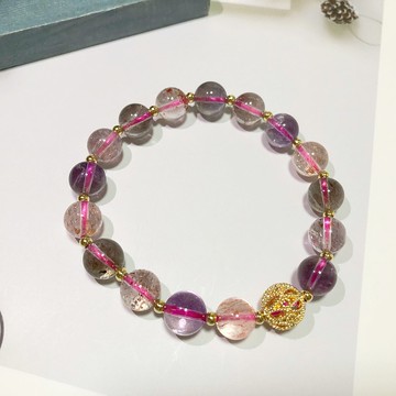 14K包金 4A超級七 超七 Super Seven 天然水晶 客製化 手鏈