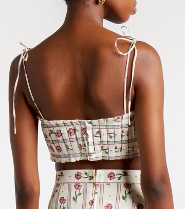 Agua by Agua Bendita Morgina floral linen top