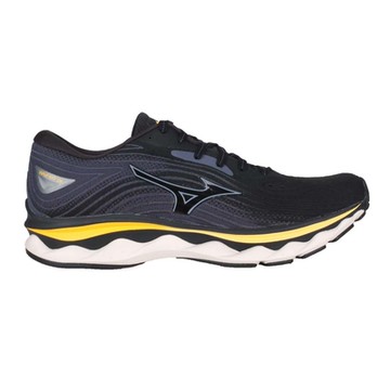 MIZUNO WAVE SKY 6 SW 男慢跑鞋-4E-寬楦 美津濃 J1GC221102 丈青黃黑