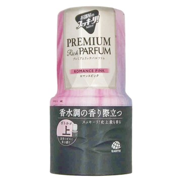 EARTH 地球製藥 Sukki-ri 室內芳香除臭劑 香水調浪漫粉 PREMIUM Rich PARFUM  400ml  1個