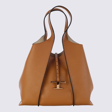 Tod's Brown Leather Tote Bag