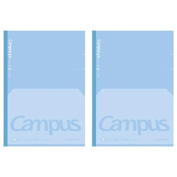 KOKUYO Campus全攤平筆記本 B罫  藍色  2本