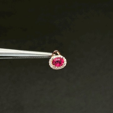 紅寶碧璽項鍊 |紅寶碧璽 碧璽 能量滋補 財氣貴氣 寶石項鍊 925純銀 S23AS05-50