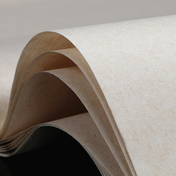 古法手工楮皮黃麻皮紙小楷紙信箋半生熟書法專用小楷作品紙仿唐敦煌寫經紙生宣紙國畫專用四尺六尺對開仿古紙