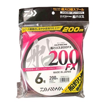 DAIWA 釣線 D-FRON 船用子線 200 FX  6號  透明  1個