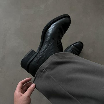 潮款翹頭德比鞋休閑走秀增高厚底男女巫師鞋高跟尖頭皮鞋模特鞋子