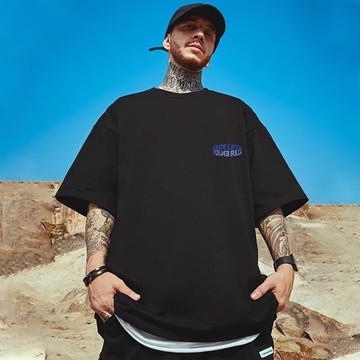 潮牌字母印花短T 日系 寬鬆 短袖T恤 情侶t 大尺碼 印花t 五分袖 短袖男 男t 男生T恤（BW507）【壹號站】