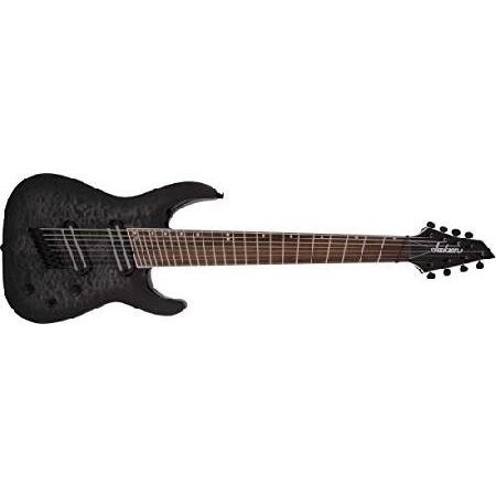 Jackson X Series Soloist Arch Top SLATX8Q MS, Laurel Fingerboard, Multi-Scale, Transparent Black Burst Electric Guitar