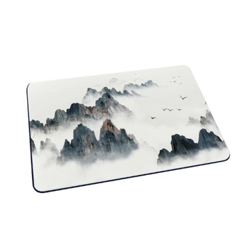 台灣製造 水墨系列 軟式珪藻土地墊 吸水地墊-墨影如夢60*40*0.5cm_廠商直送