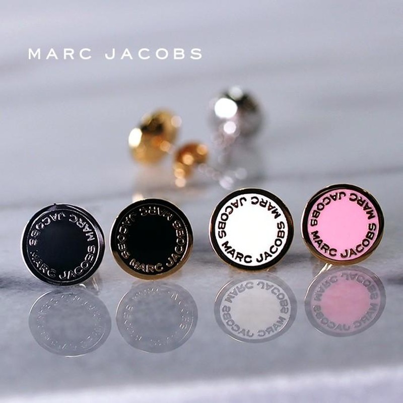 MARC JACOBS マークジェイコブス ピアス LOGO DISC ENAMEL STUDS 全4色 ...