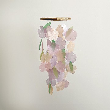 預製|非洲櫻花麵包店-陽光|貝殼風鈴手機|#1-236