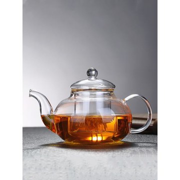 玻璃茶壺耐高溫加厚花茶壺套裝大號透明玻璃過濾煮泡茶壺小號大號