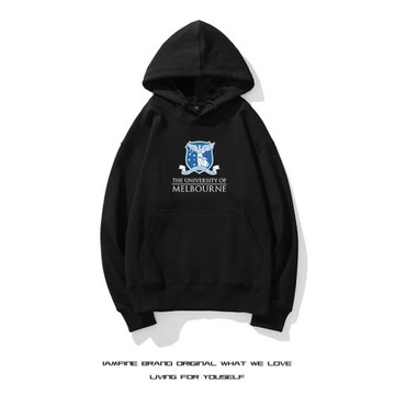 名校澳洲墨爾本大學校友聚會連帽衛衣男女校服紀念品留學生外套秋